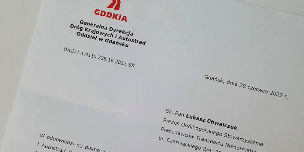 Gdynia i Zamo艣膰 鈥� OSPTN interweniuje w sprawie budowy dr贸g